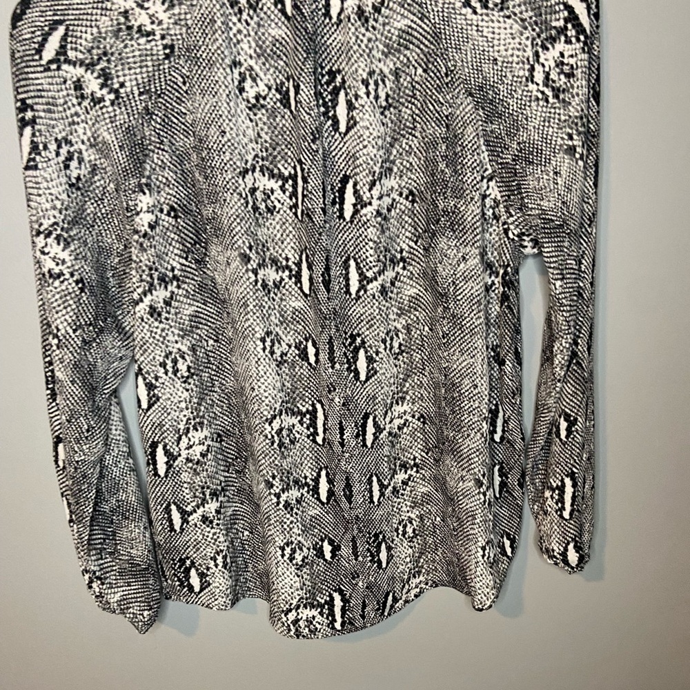 NWT J. Crew Snakeskin Button Up Blouse - Picture 9 of 11